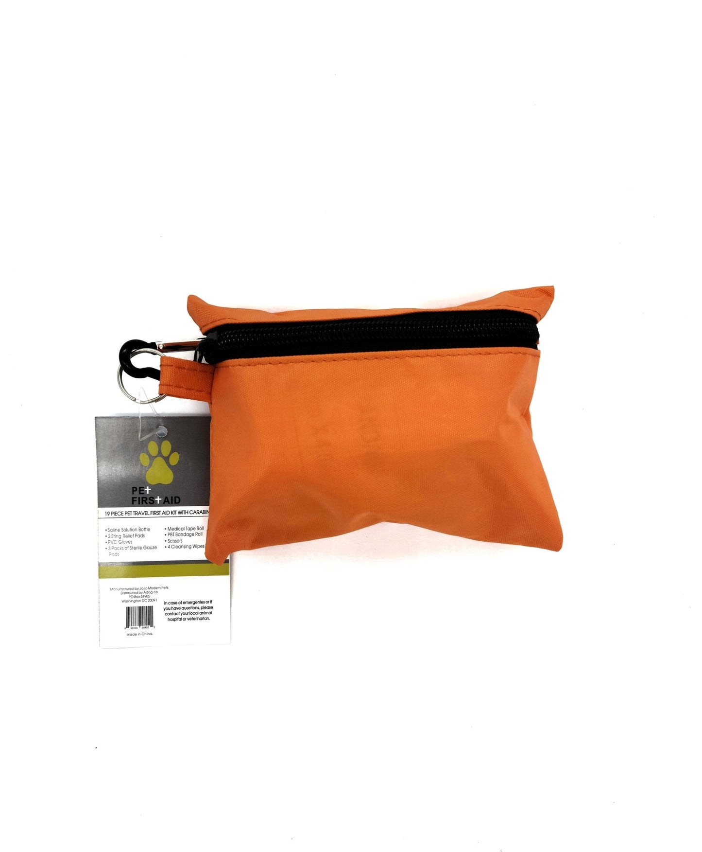 19 - Piece Pet First Aid Kit with Carabiner: Essential Gear - Doglicious Bakery Bites