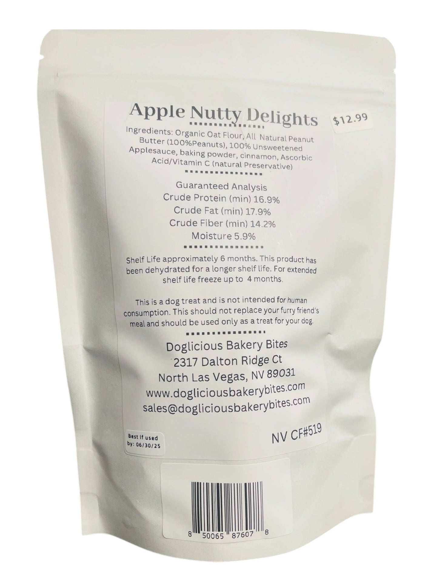 Apple Nutty Delights - Doglicious Bakery Bites