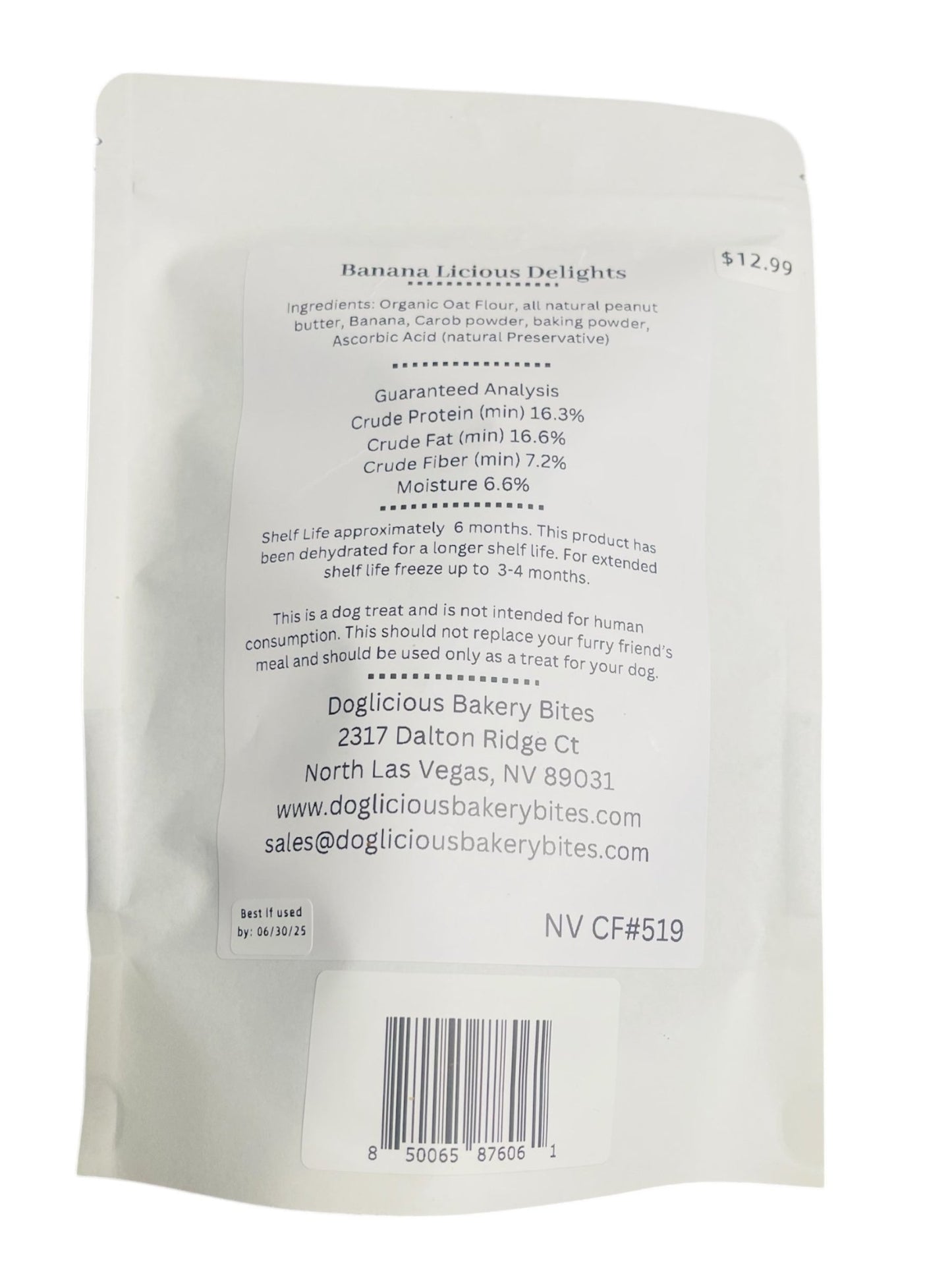 Banana Licious Delights - Doglicious Bakery Bites