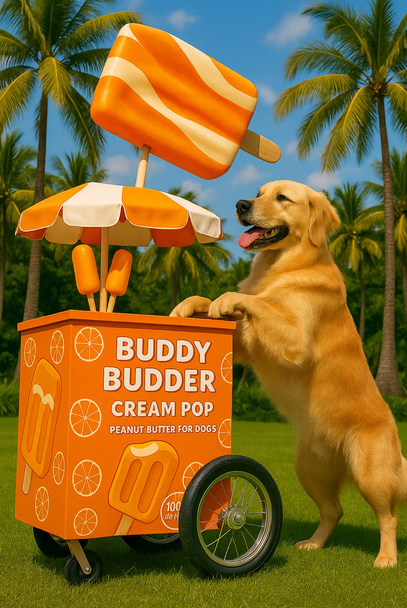Cream Pop Buddy Budder - Dog Peanut Butter - LIMITED EDITION - Doglicious Bakery Bites