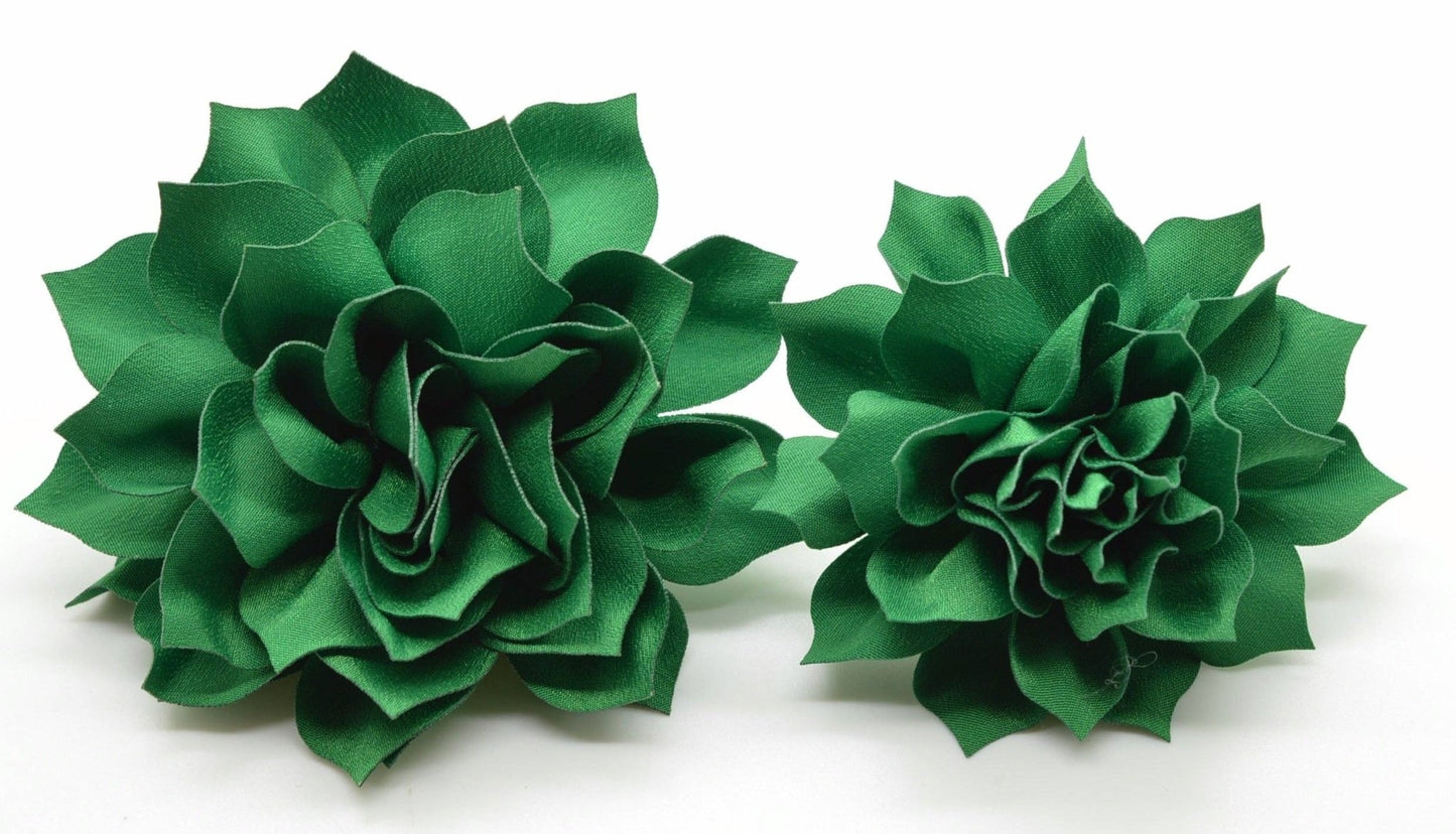 Dog Collar Attachment - Kelly Green Fluffy Flower - Doglicious Bakery Bites