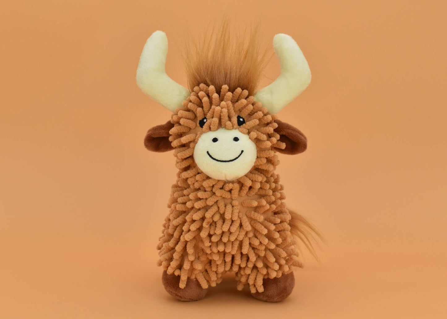 Multipet Floppy Highland Cow Dog Toy 10" - Doglicious Bakery Bites