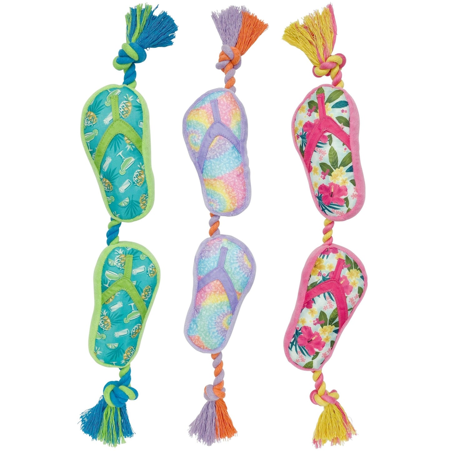 Multipet Margaritaville® Flip Flop Rope Dog Toy 18" - Doglicious Bakery Bites
