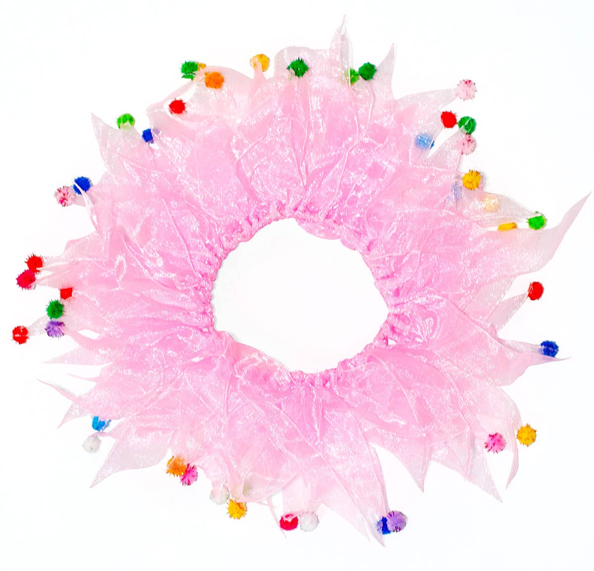Multipet Party Pom Pom Collar Pink Medium - Doglicious Bakery Bites
