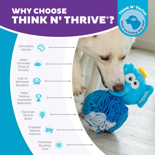 Nina Ottosson Stuff N' Snuffle Elephant Interactive Dog Toy - Doglicious Bakery Bites