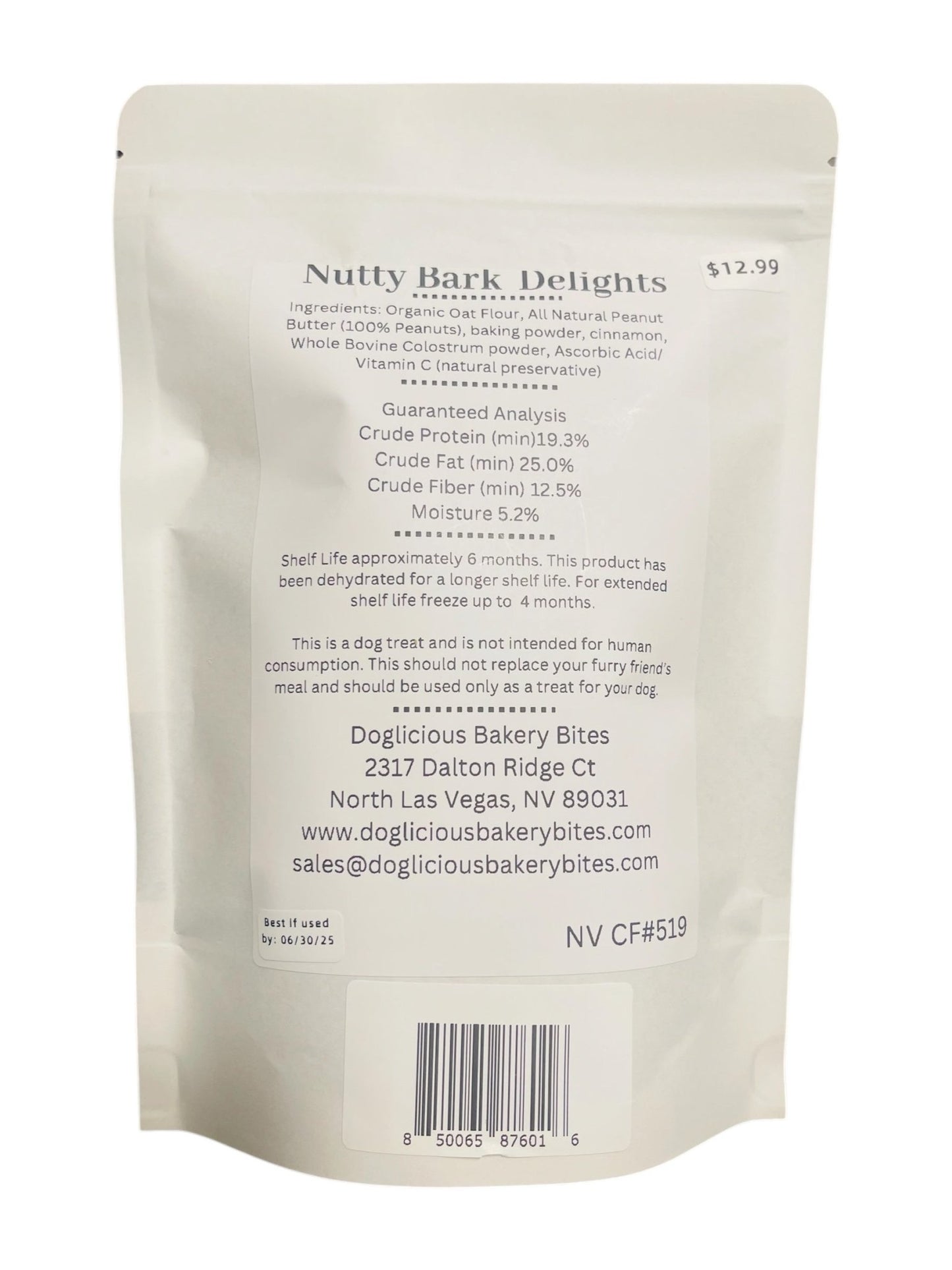 Nutty Bark Delights - Doglicious Bakery Bites