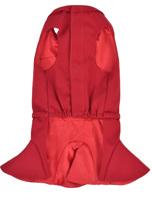 Satin Embellished Dress Red – Elegant Dog Fashion - Doglicious Bakery Bites