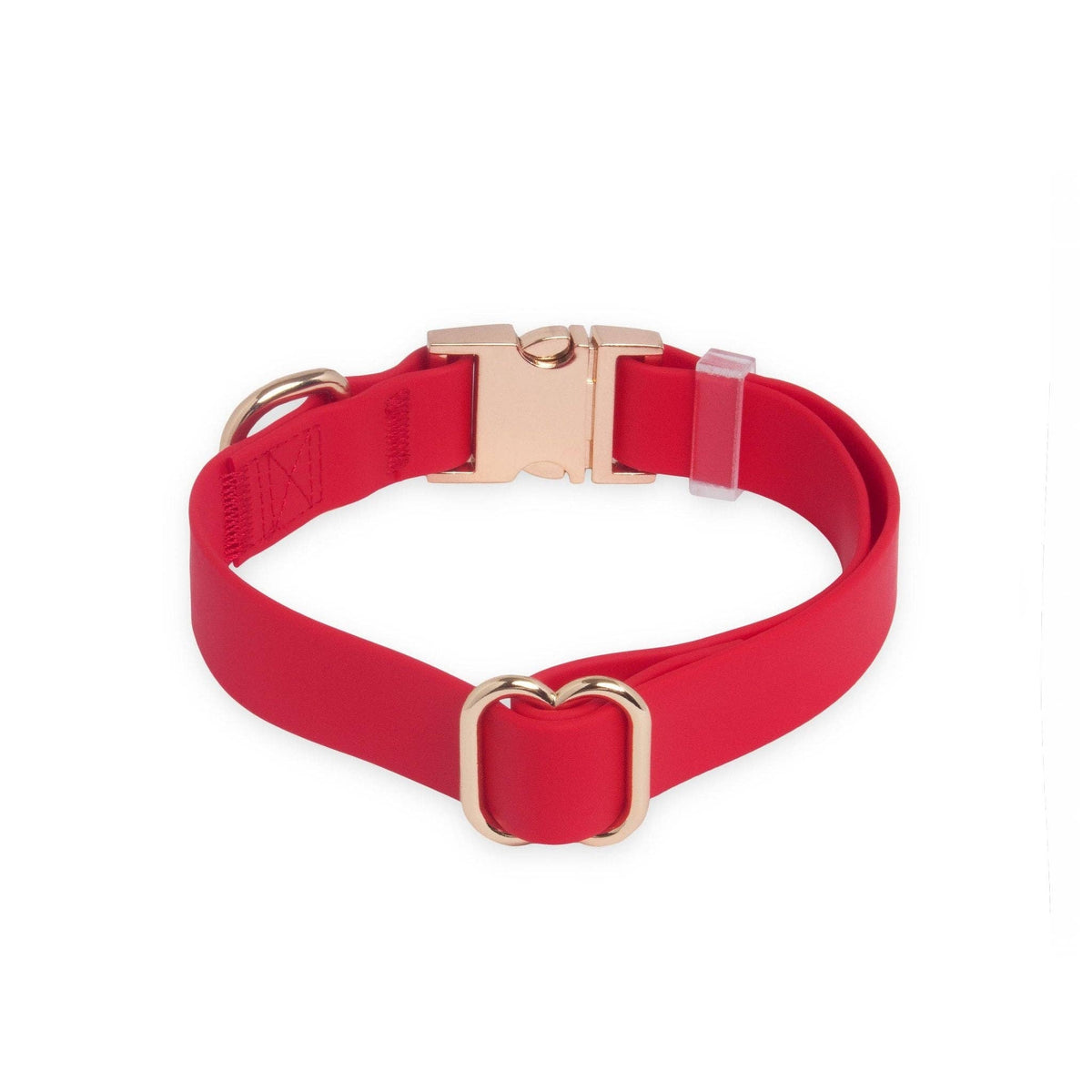 SUNNY TAILS - Cherry Red Waterproof Dog Collar - Doglicious Bakery Bites