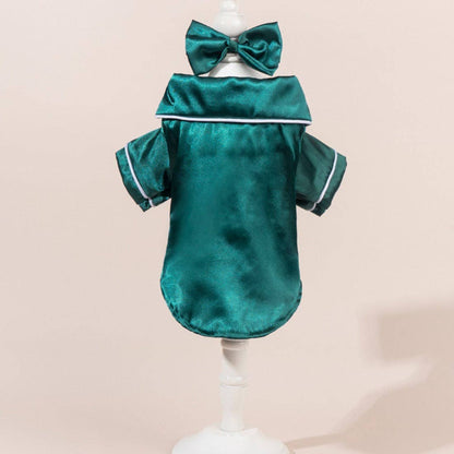 Cheerhunting  Chic Satin Dog pajamas