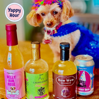 Yappy Hour - Belly Rub Rosé Dog Wine | 6ct | Watermelon