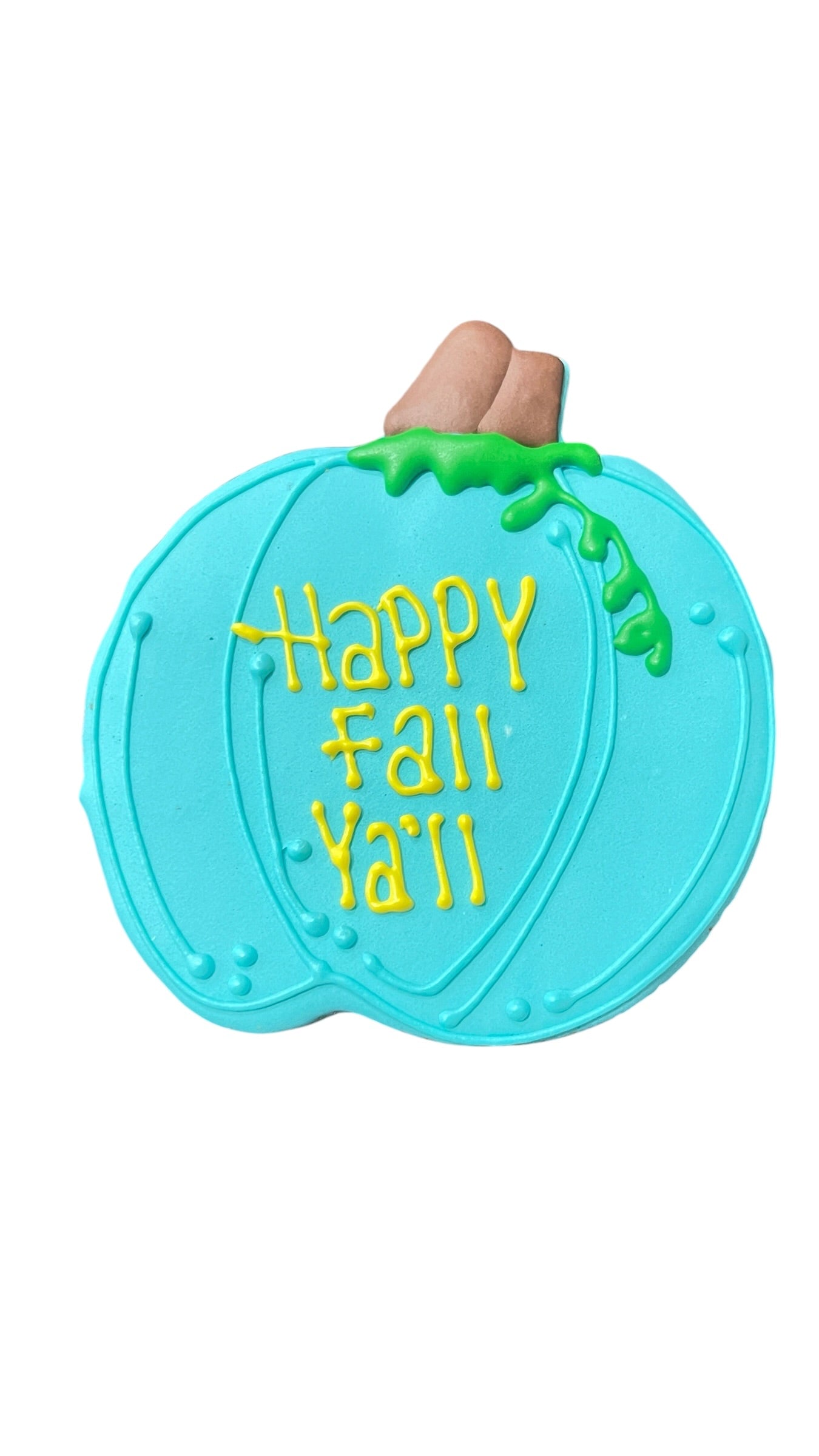 Happy Fall Y’all Pumpkin Cookie