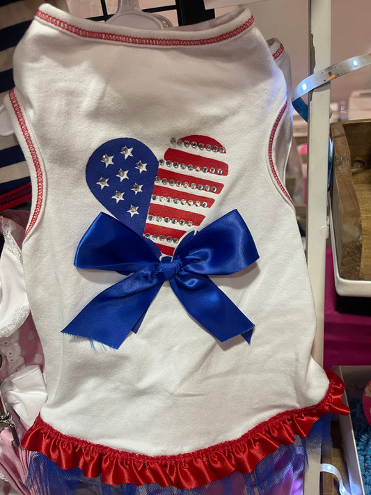 Red white and blue dress