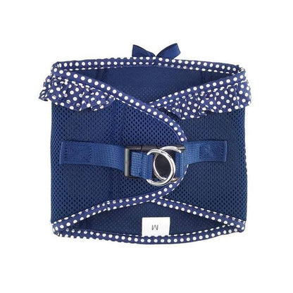 American River Polka Dot Dog Harness - Navy Polka Dot - Doglicious Bakery Bites