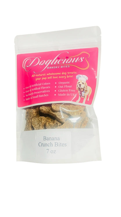 Banana Crunch Bites (GF) - Doglicious Bakery Bites