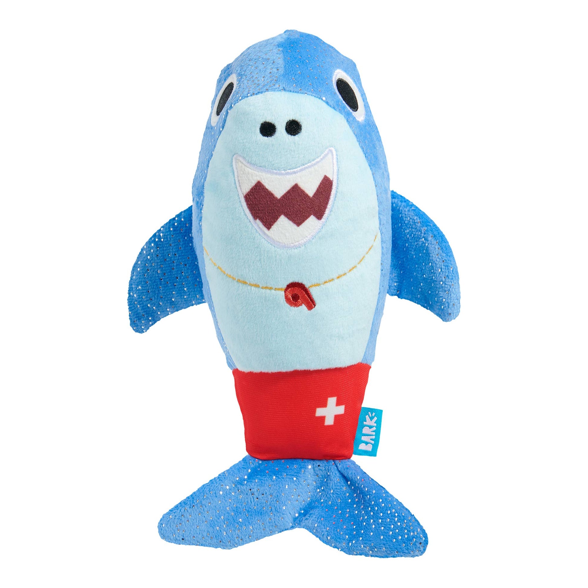 BARK Pool Shark Shane Plush Dog Toy - Doglicious Bakery Bites