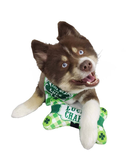 Barker's Bowtique - HIP DOGGIE ST. PATRICK'S SHAMROCK BONE TOY - Doglicious Bakery Bites