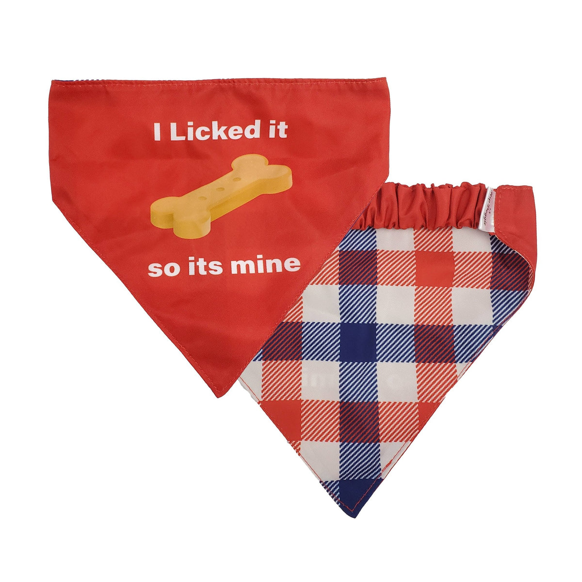 Barker's Bowtique - I Licked it, So it's Mine Dog Bandana - reversible - Doglicious Bakery Bites