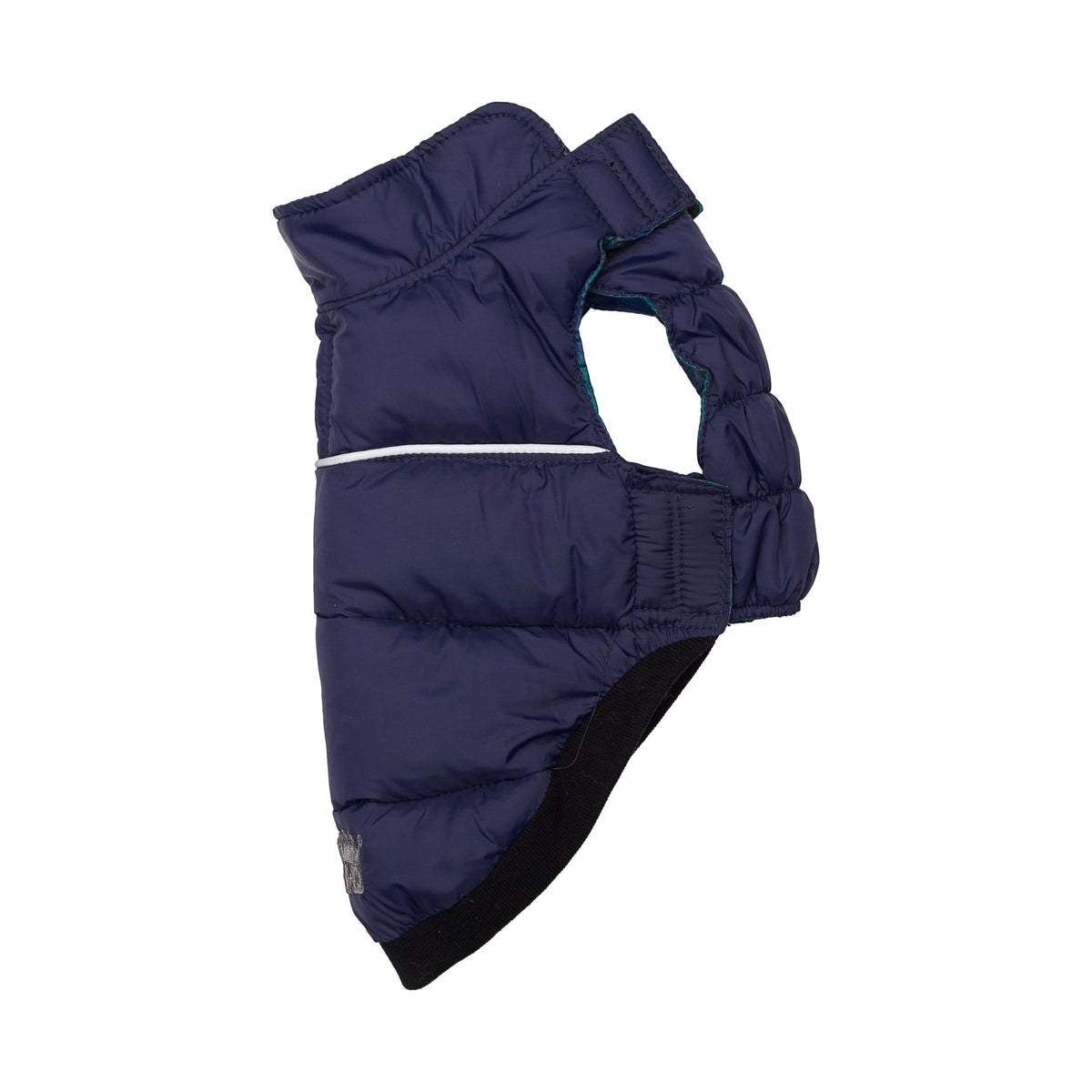 Barker's Bowtique - Navy / Plaid Flex-Fit Reversible Puffer - Doglicious Bakery Bites