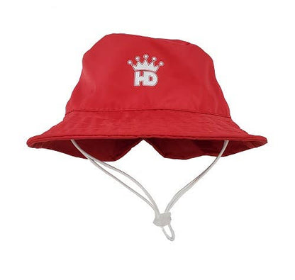 Barker's Bowtique - Red Bucket Rain Hat for Dogs - Doglicious Bakery Bites