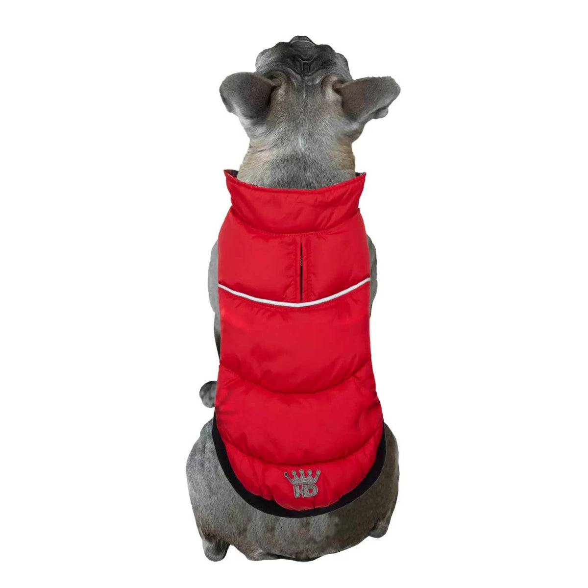 Barker's Bowtique - Red / Gingham Flex-Fit Reversible Puffer - Doglicious Bakery Bites