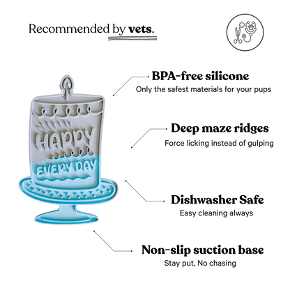 Barks and Brownies - Happy Lick Mat | Blue - Doglicious Bakery Bites