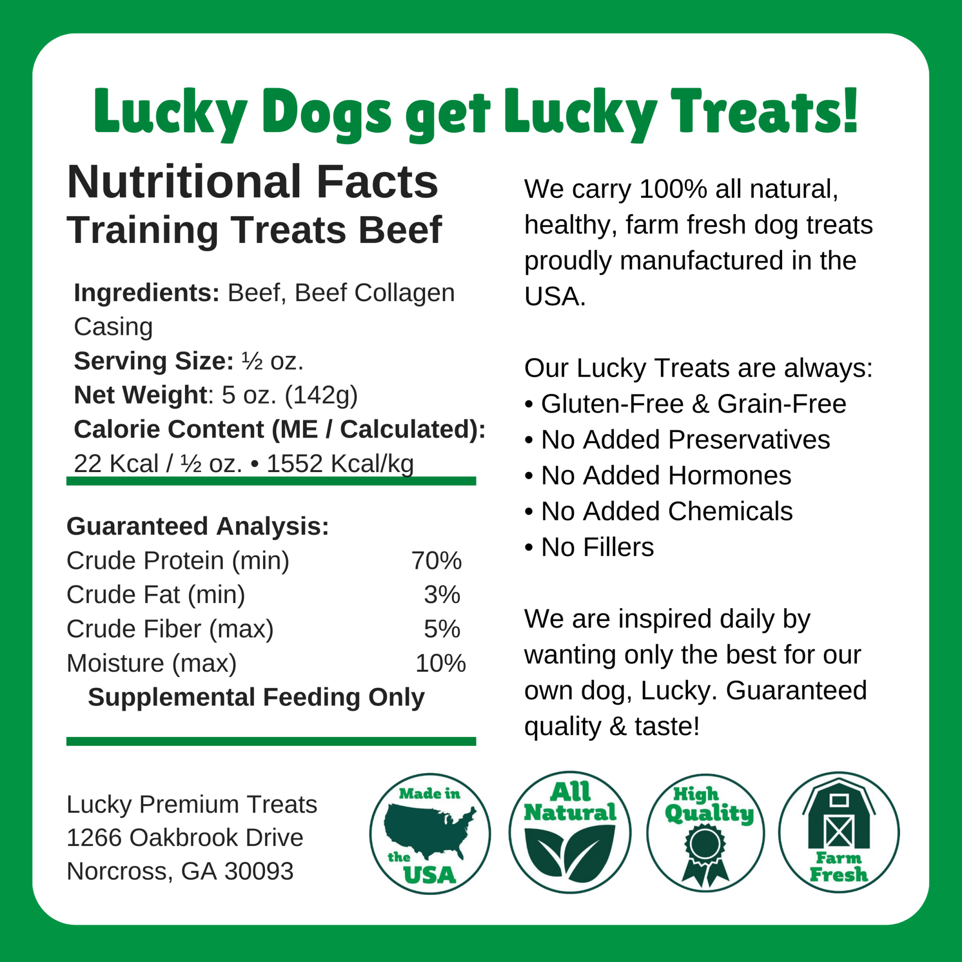 BEEF TRAINING TREATS - Doglicious Bakery Bites