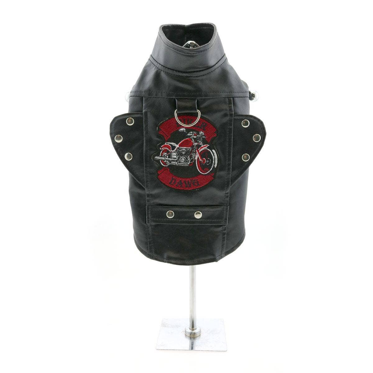 Biker Dawg Motorcycle Dog Jacket - Black - Doglicious Bakery Bites