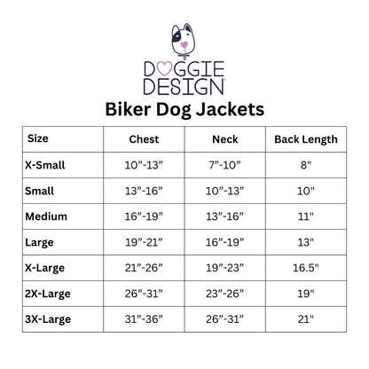 Biker Dawg Motorcycle Dog Jacket - Black - Doglicious Bakery Bites