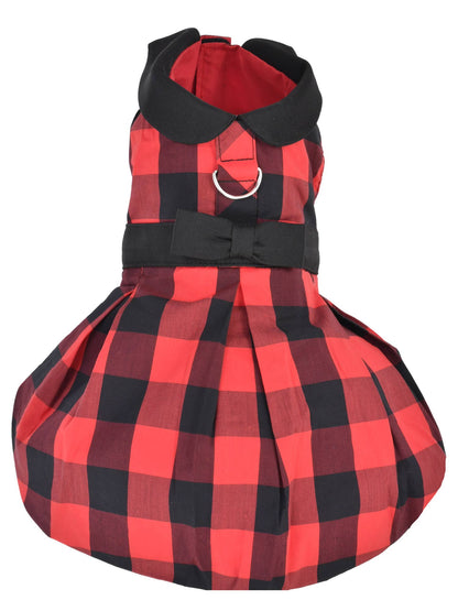 Buffalo Checkered Taffeta Dress – Holiday Dog Dress - Doglicious Bakery Bites