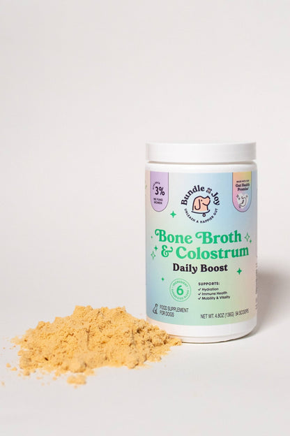 Bundle x Joy - Bone Broth & Colostrum Daily Boost Powder | Gut Health - Doglicious Bakery Bites