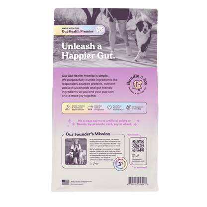 Bundle x Joy - Brave Grass-Fed Lamb Superfood for Dogs (Poultry-Free) 18 lb - Doglicious Bakery Bites