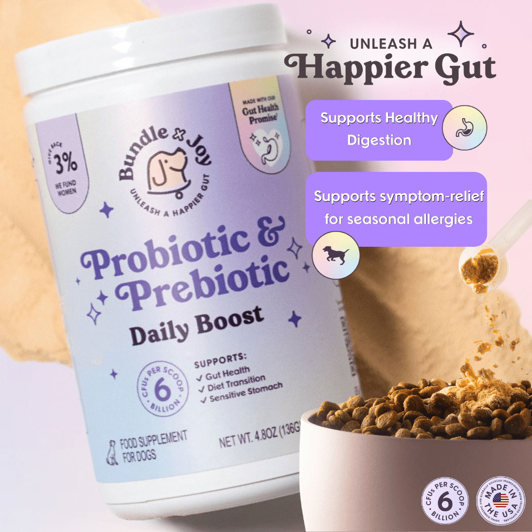 Bundle x Joy - Probiotic & Prebiotic Daily Boost Powder | Digestive Support - Doglicious Bakery Bites