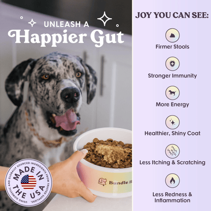 Bundle x Joy - Probiotic & Prebiotic Daily Boost Powder | Digestive Support - Doglicious Bakery Bites