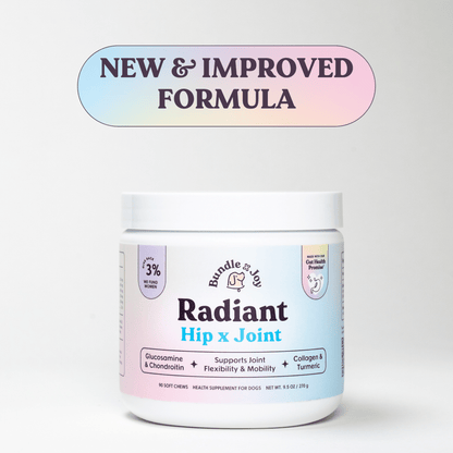 Bundle x Joy - Radiant Hip x Joint Supplement for Dogs| Duck Flavor | 90 Ct - Doglicious Bakery Bites