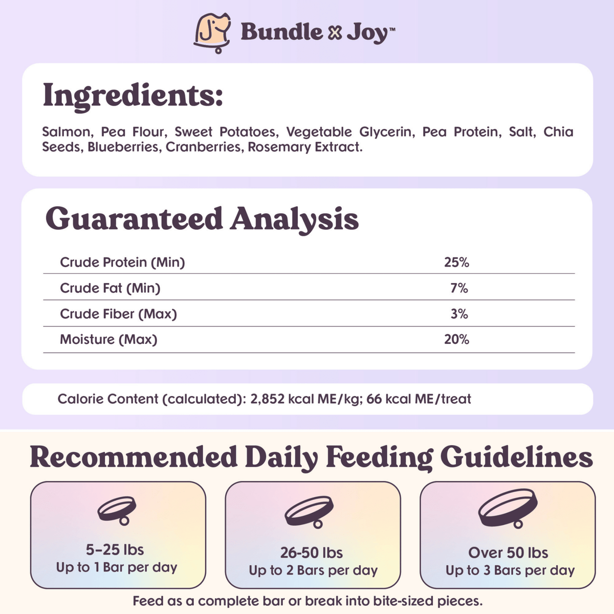 Bundle x Joy - Ride & Vibe Wild-Caught Salmon Jerky Bars for Dogs 16oz - Doglicious Bakery Bites