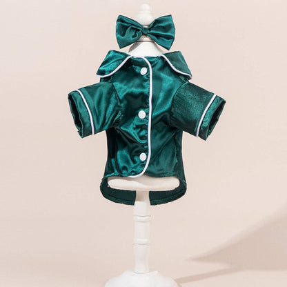 Cheerhunting  Chic Satin Dog pajamas