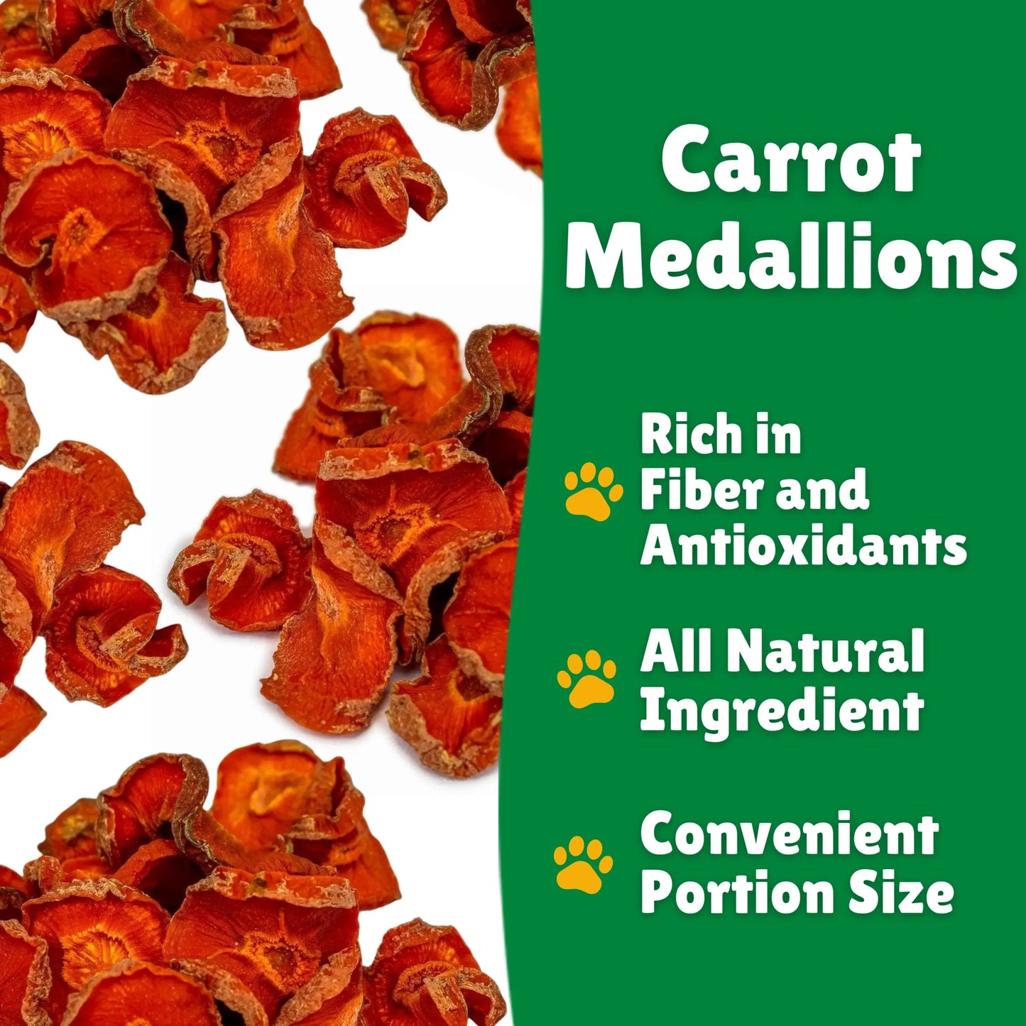 Carrot Medallions 3oz - Doglicious Bakery Bites