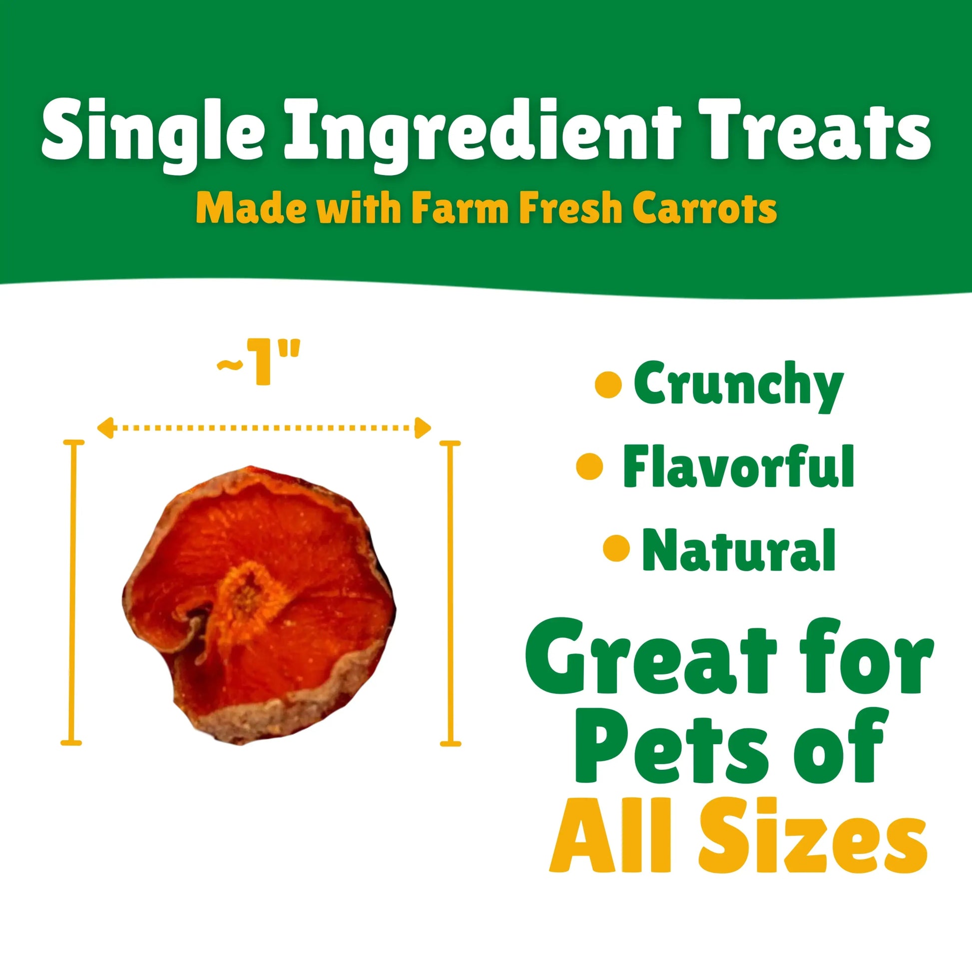 Carrot Medallions 3oz - Doglicious Bakery Bites