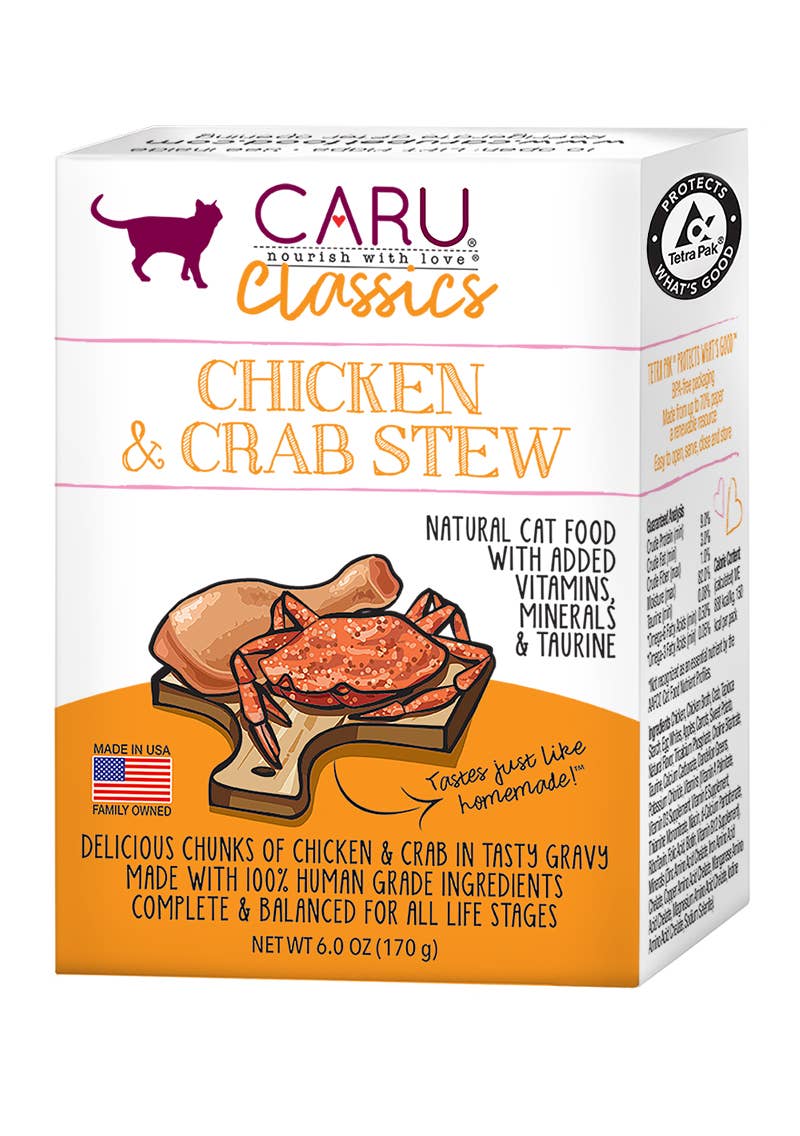 Caru & Cafe Nara - Caru Classics Chicken & Crab Stew for Cats - Doglicious Bakery Bites