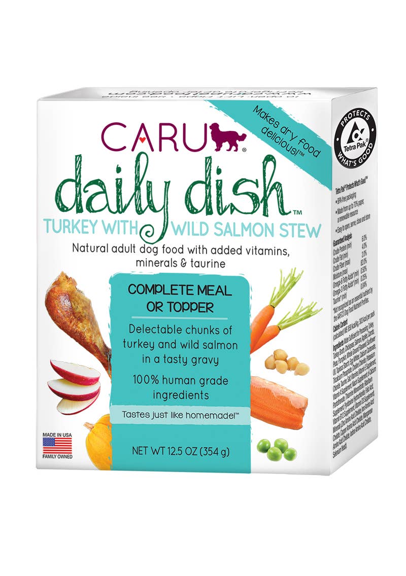 Caru & Cafe Nara - Caru Daily Dish Turkey With Wild Salmon Stew for Dogs - Doglicious Bakery Bites