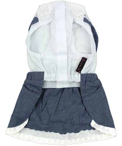 Chambray Overall Dress – Trendy Denim Pet Outfit - Doglicious Bakery Bites