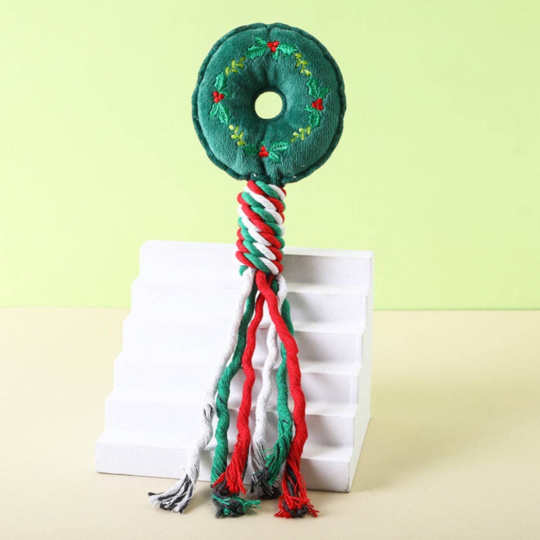 Christmoo – Holiday Tug Rope Toy - Doglicious Bakery Bites