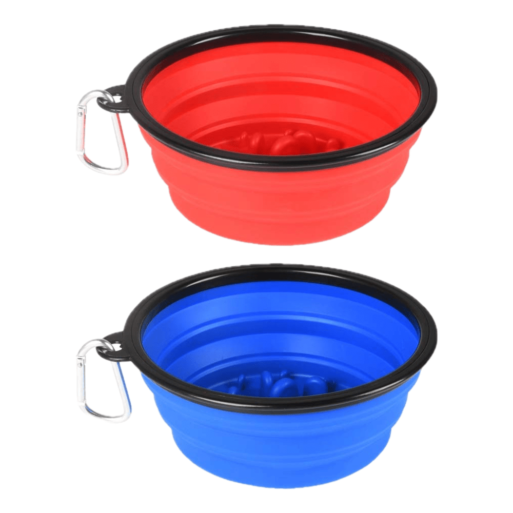 Collapsible Dog Bowl 16oz w/ Hook | - Doglicious Bakery Bites