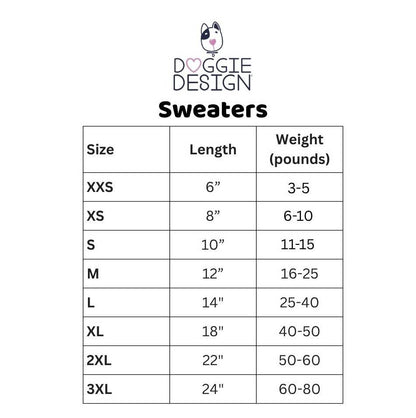 Combed Cotton Snowflake and Hearts Dog Sweater - Blue - Doglicious Bakery Bites