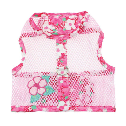 Cool Mesh Dog Harness - Hawaiian PINK Hibiscus - Doglicious Bakery Bites