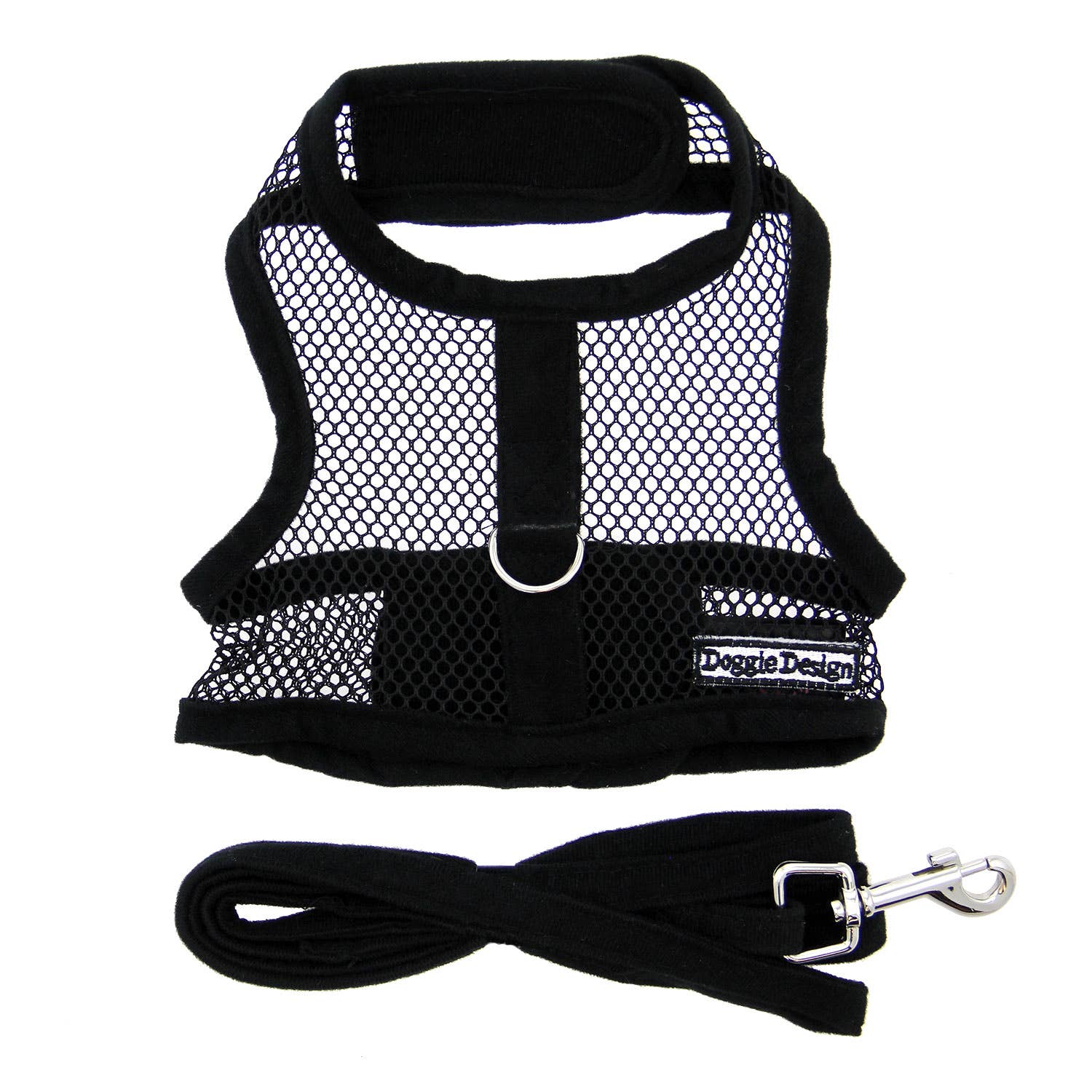 Cool Mesh Dog Harness - Solid Black - Doglicious Bakery Bites