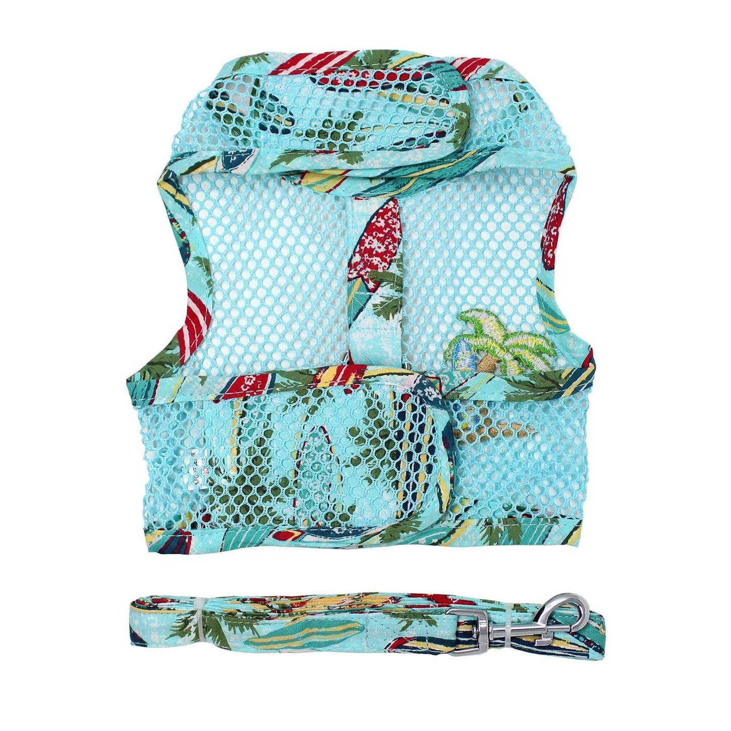 Cool Mesh Dog Harness - Surf boards & Palms - Doglicious Bakery Bites