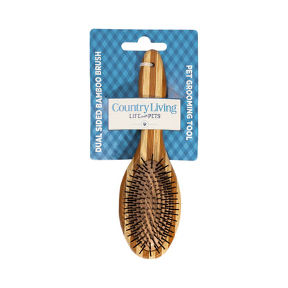 Country Living Dual Sided Eco-Friendly Bamboo Dog Brush - Doglicious Bakery Bites
