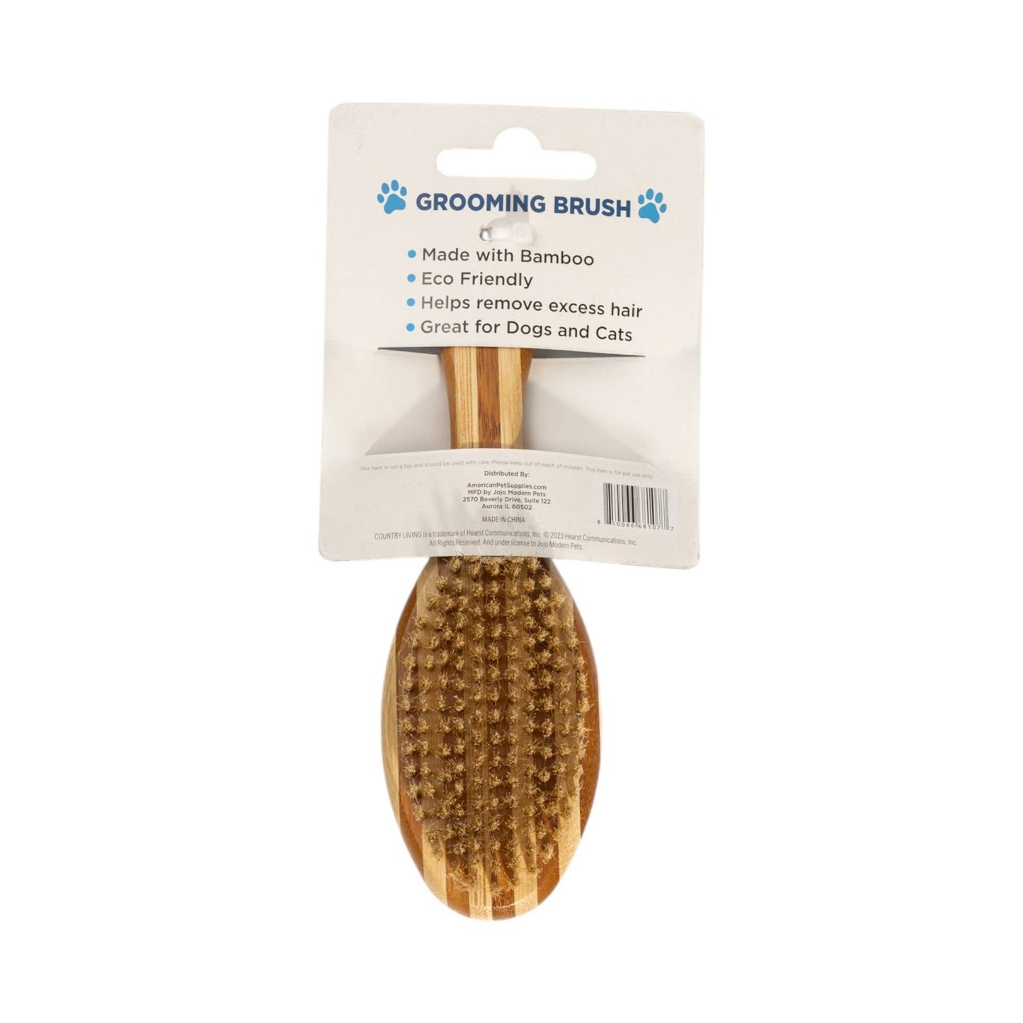 Country Living Dual Sided Eco-Friendly Bamboo Dog Brush - Doglicious Bakery Bites