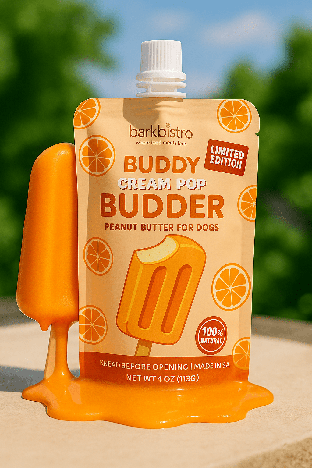 Cream Pop Buddy Budder - Dog Peanut Butter - LIMITED EDITION - Doglicious Bakery Bites